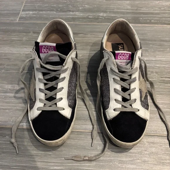 Golden Goose - charcoal suede, glitter - Picture 2 of 5